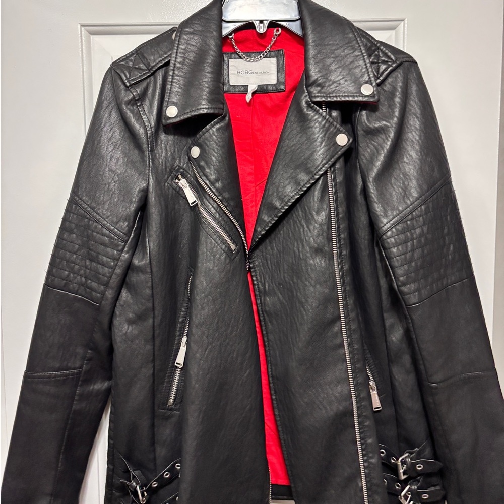 Black Leather Jacket (BCBGeneration)